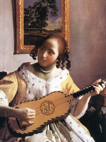 Vermeer The Guitar Player detail1
